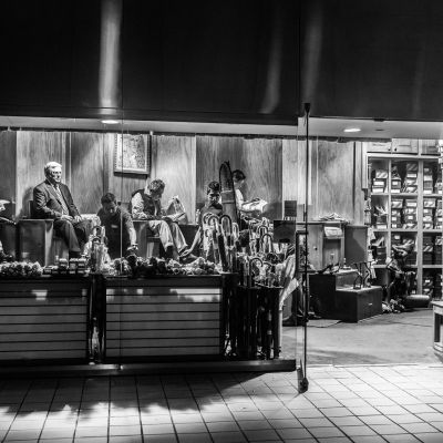 shiny shoes at grand central station - 