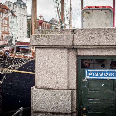 two men encounter... - 